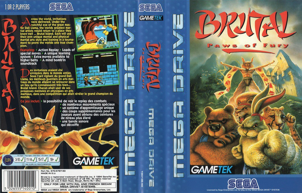 download brutal paws of fury sega cd